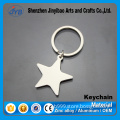 free mold fee custom star shaped metal elegant keychain with fast delivery